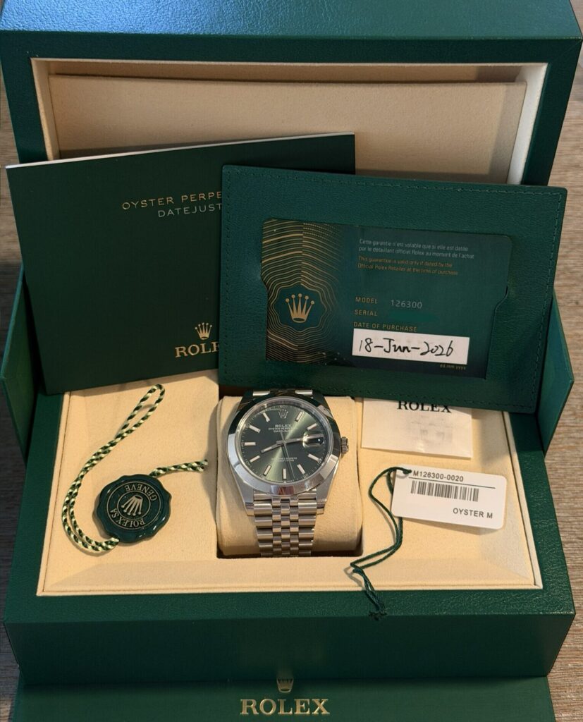 Rolex Rolex Datejust 41mm Mint Green Dial Smooth Bezel Jubilee Bracelet