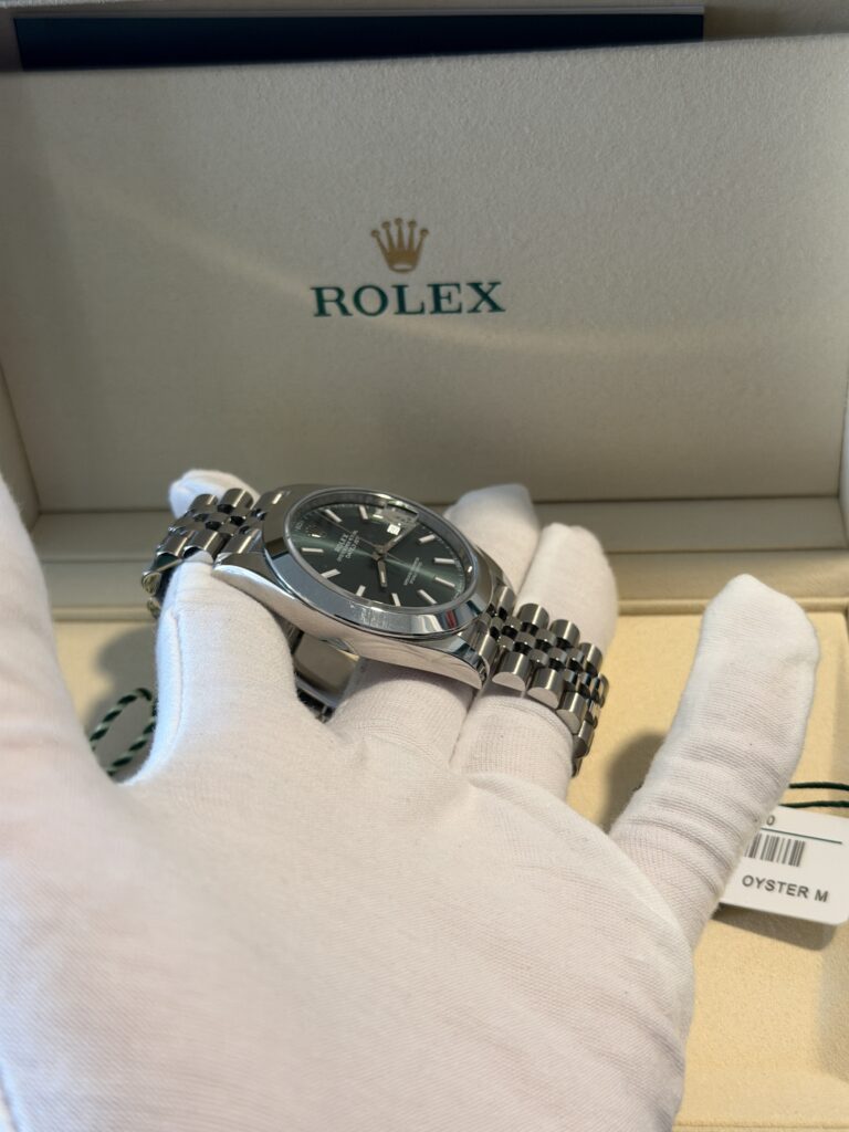 Rolex Rolex Datejust 41mm Mint Green Dial Smooth Bezel Jubilee Bracelet